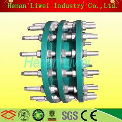 Double flanged loosing force-transferring dismantling joint