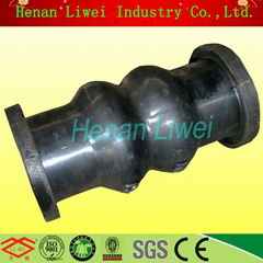 rubber spool type wide arch expansion joint