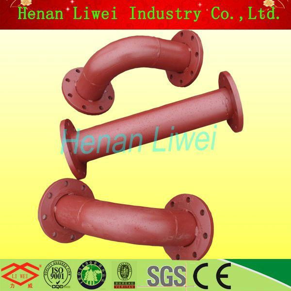 carbon steel rubber lined wear resistant tube 2