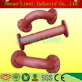 carbon steel rubber lined wear resistant tube 2