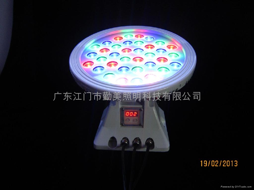 36W大功率全彩DMX512外控超聚光LED投光灯