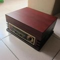 Classic wood phonograph 3-speed Retro record player