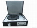  Cassette turntable player,vinyl 3-speed record player 3