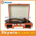 Newest Deluxe 3-speed Portable Vinyl Turntable Recorder 3