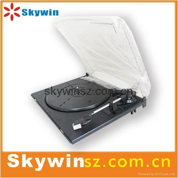 Hot USB 3-speed turntanle player with plastic dust cover