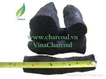 White and low ash natural hardwood charcoal for BBQ