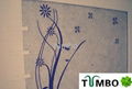 Bulk wall decoration Europe character natural fiber silk plaster wallpaper OEM