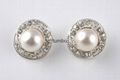 Wholesale alloy jewelry brooch silver plating crystal classic necklace OEM 3