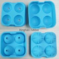 Food grade silicone ice cube 4 cavity