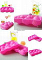 Food grade silicone ice cube 6 cavity