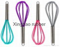 silicone egg-beater food grade silicone whisk 2