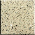 Guolian Quartz Slab Biscotti Beige With Mirror Fleck 2