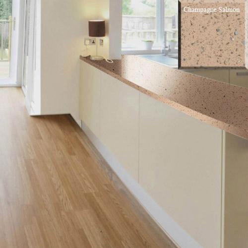 Guolian Quartz Slab Biscotti Beige With Mirror Fleck 3