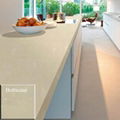 Guolian Stone Quartz Slab Botticino Cream Marble Effect 3