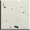 Guolian Stone Quartz Slab Multicolor Pearla Off White 1