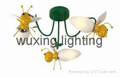 Beautiful LED bee ceiling lamps  kids