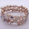 Newest Fashion Gold Plated Bangle with Stone and Crystal Jewelry in Alloy Jewell