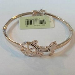 Cute gold plated cart bangle jewellery simple plain alloy jewelry