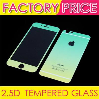2.5D 9H colorTempered Glass Film Front and Back Side with Gradation of Color For