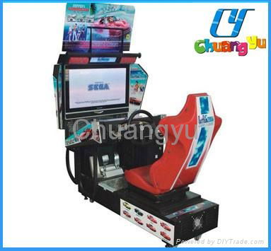 Simulator car racing game machine - 32”LCD outrun