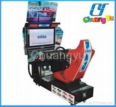 Simulator car racing game machine - 32”LCD outrun