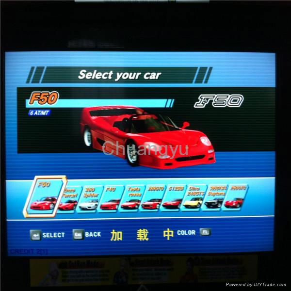 Simulator car racing game machine - 32”LCD outrun 2