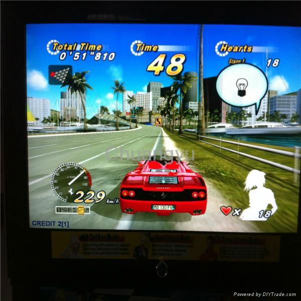 Simulator car racing game machine - 32”LCD outrun 5