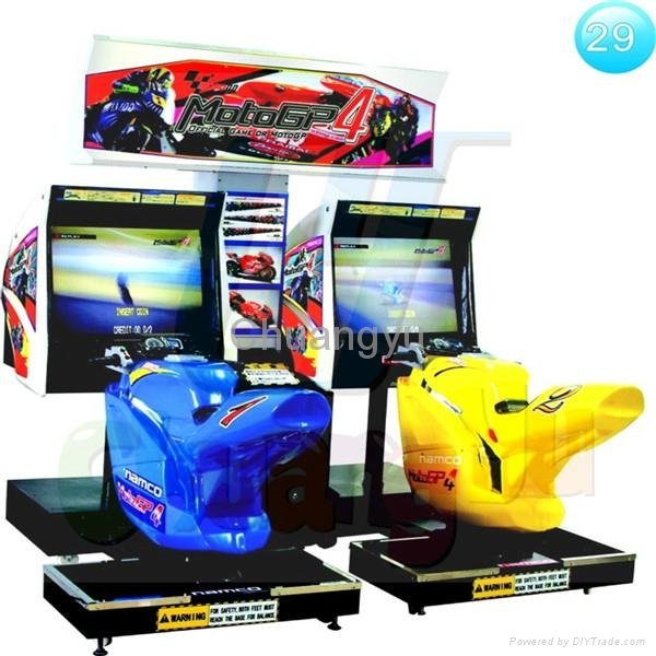 simulator driving game machine - 29 LCD GP motor 4