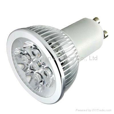 90V-260V AC GU10 base 4 watt LED spotlight bulb