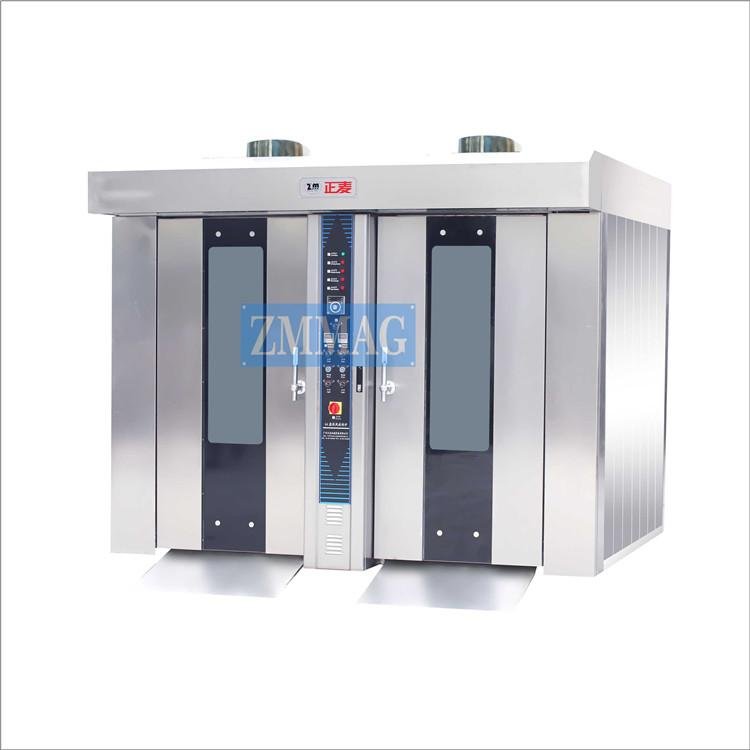 64 trays gas rotary rack oven two doors in Guangzhou