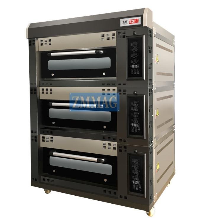 stainless steel gas deck oven with steam