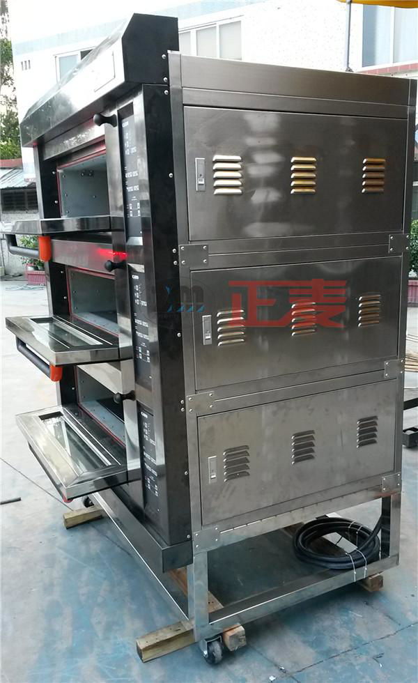 stainless steel gas deck oven with steam 4