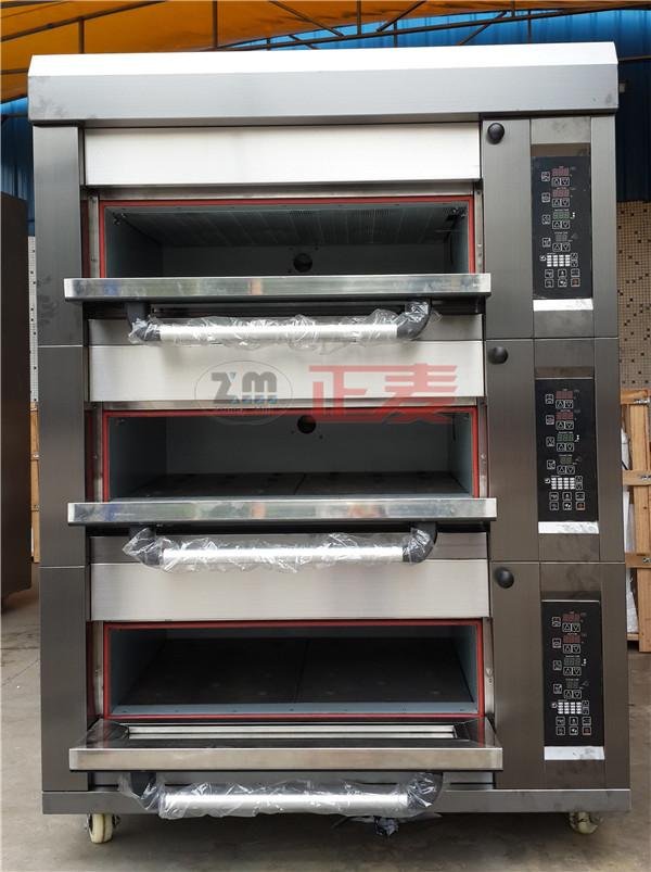 stainless steel gas deck oven with steam 2