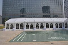 Party Wedding Marquee Tent with Curtain Luxury Decorated Tent for Sale