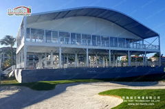 Aluminum Glass Wall Arcum Double Decker Tent for Golf Events