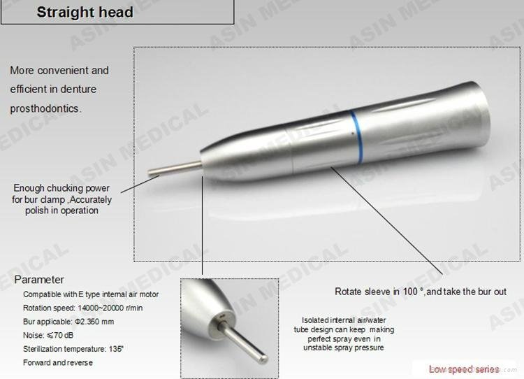 KAVO High quality Low Speed Straight Hand piece Inner Water Spray Fit all E-type 4