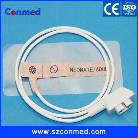 CSI disposable spo2 sensor/probe for neonate,DB 6pin, non-woven 3