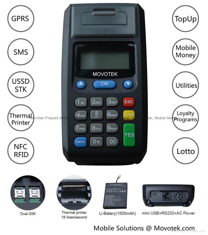 Movotek Electronic Voucher Distribution for airtime with wireless pos terminal 2