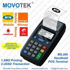 Movotek mobile pos machine mobile money sms printer