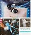 Promotion Retail box packing fashionable cute candy earphone in-ear cheap price 