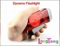 Hand Crank Squeeze Flashlight 3 LED Dynamo Flashlight Wind up Torch Light