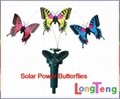 Solar butterfly Power Dancing Flying Butterflies Garden Decor KIDS toy