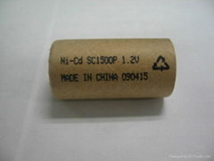 Ni-Cd SC1500mah rechargeable battery