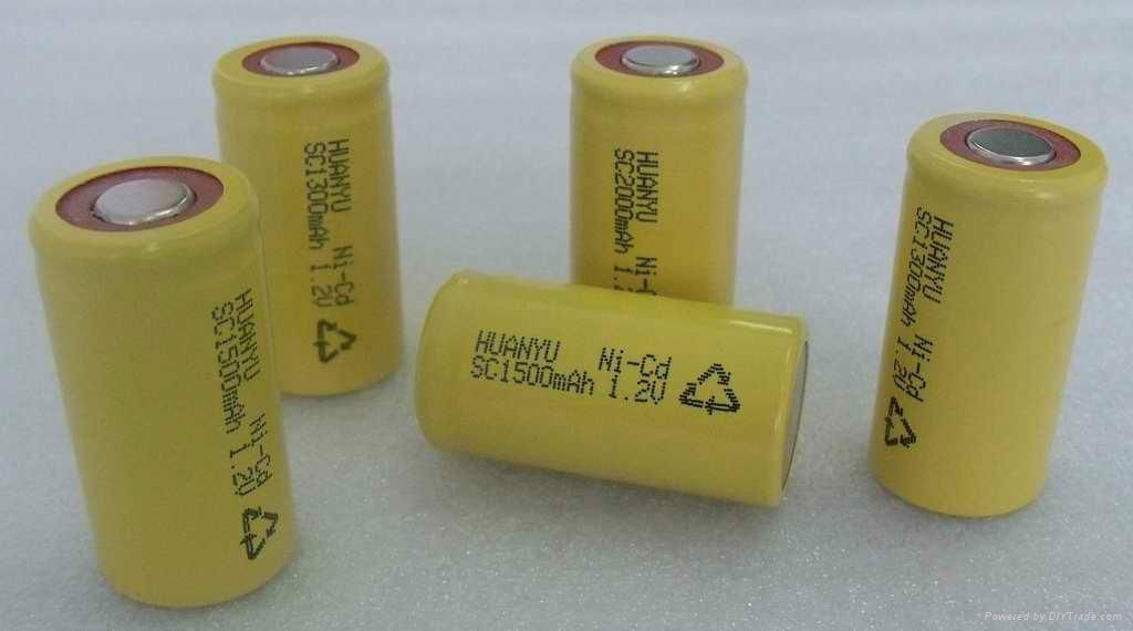 Ni-Cd SC1500mah rechargeable battery 2