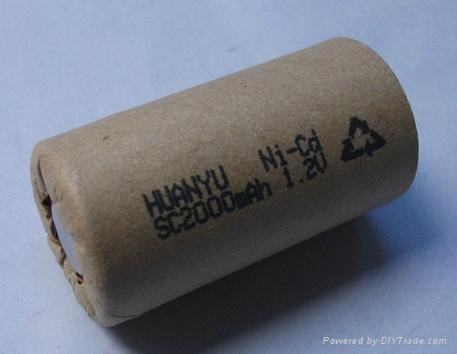 Ni-CD SC2000mah rechargeable battery 2