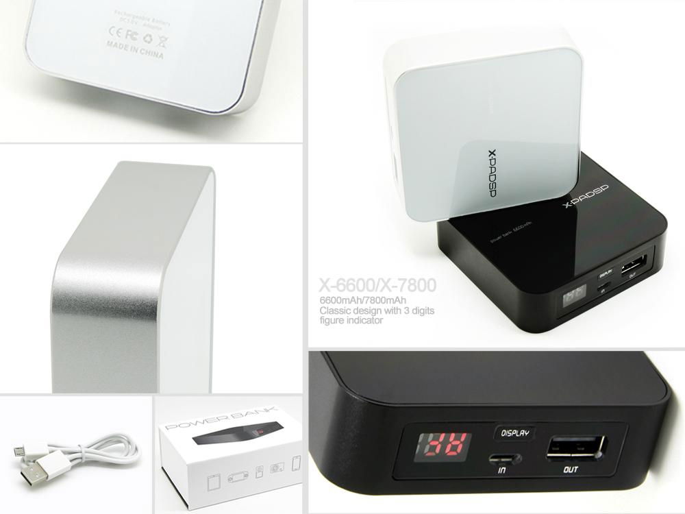 Hot Sale High Quality Portable Power Bank 6600mah