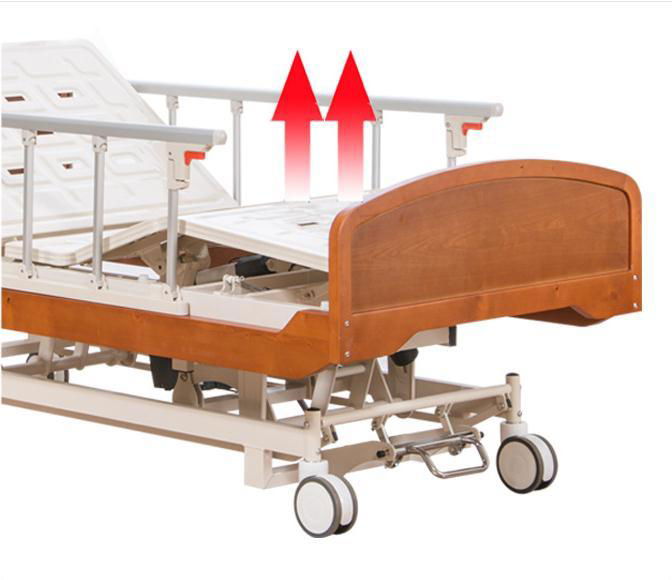 Wooden Homecare Bed Electric Hospital Nursing Home Bed 4