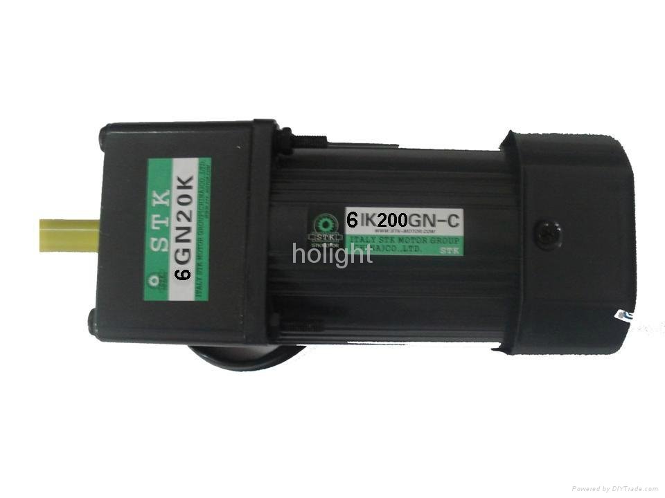 200W single phase inductio motor with gear box and US-52 speed control 4