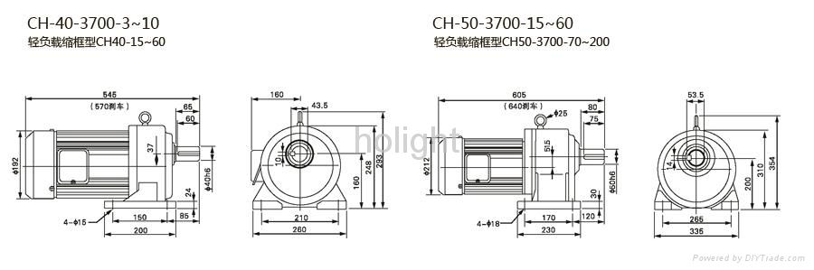 single phase  Medium-sized gear motor-vertical 2