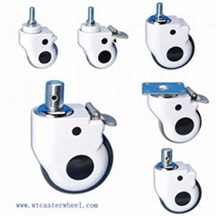 Medical caster wheel for medical equipment